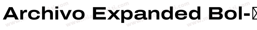 Archivo Expanded Bol字体转换